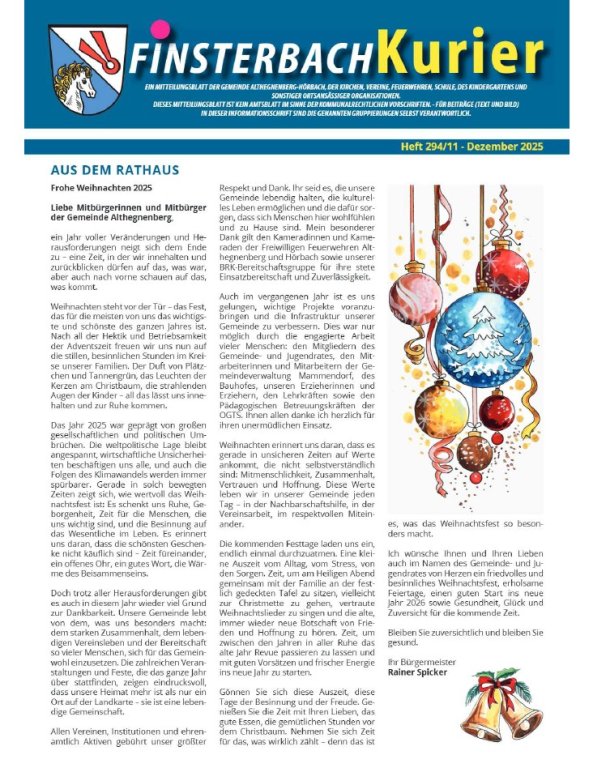 FBK Dezember Titelseite